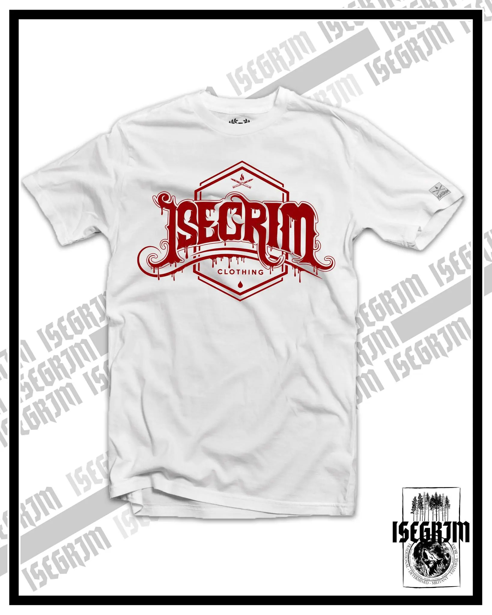 ISEGRIM Shirt - DRIPPING Weiß