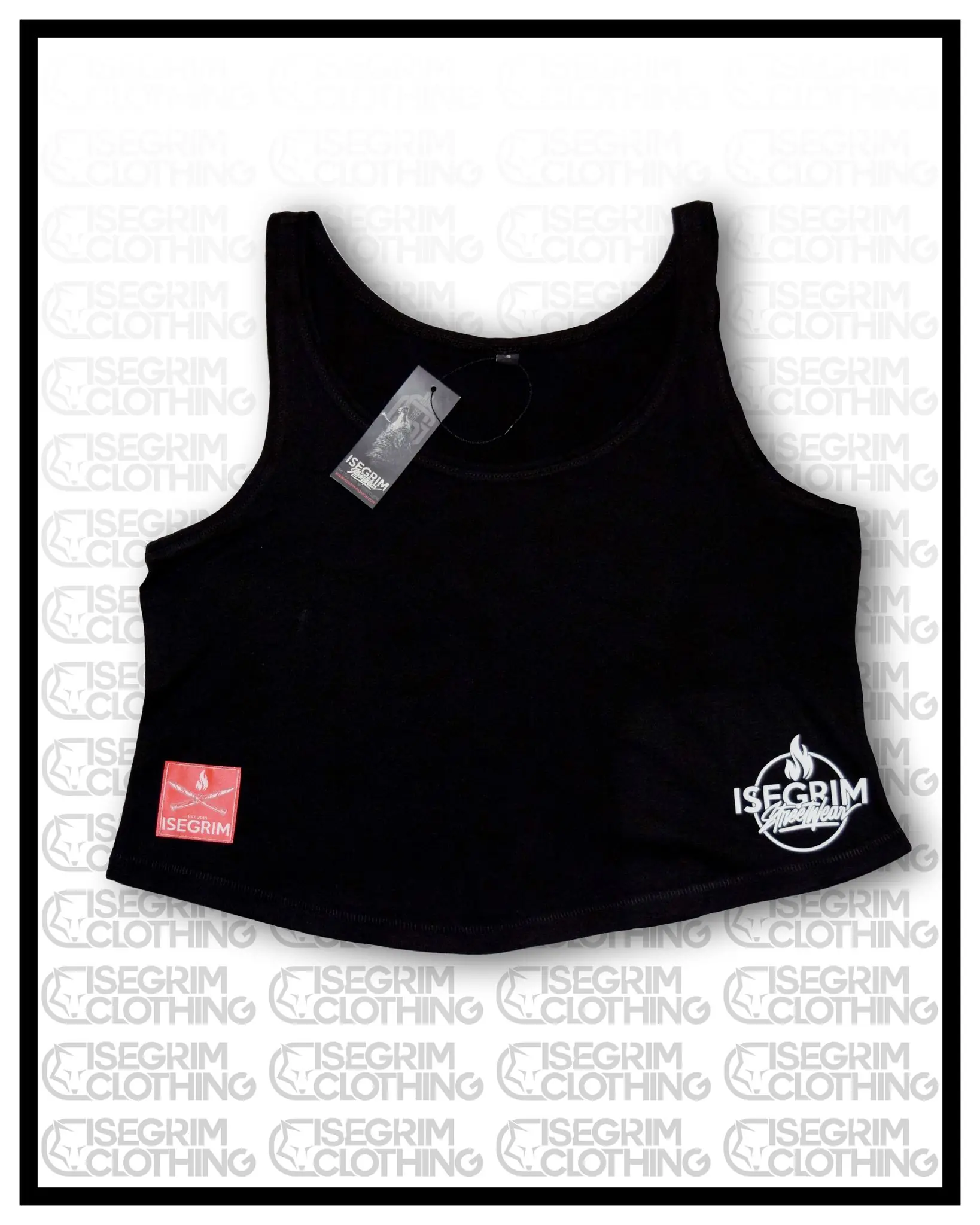 ISEGRIM Damentop Oversized schwarz