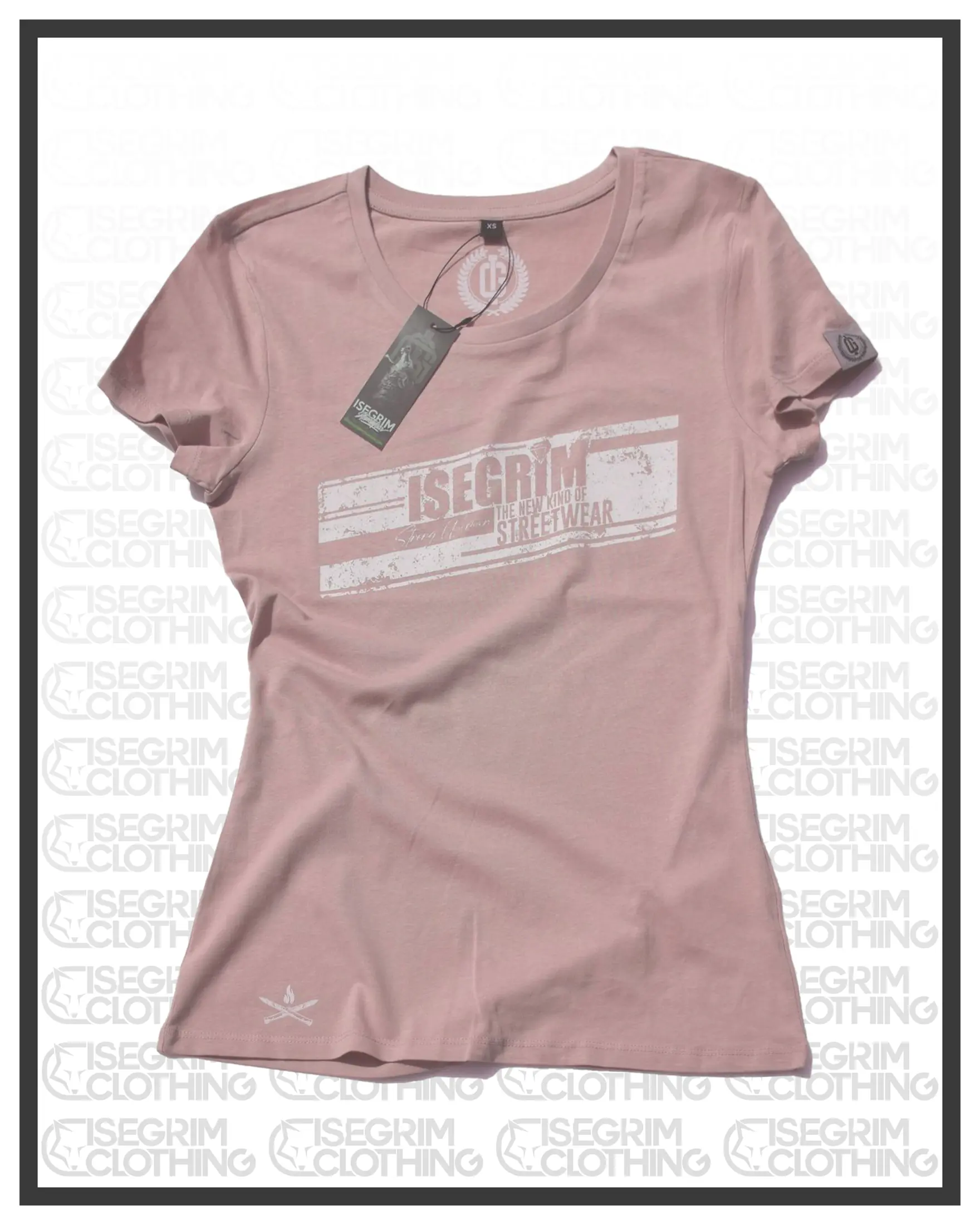 ISEGRIM Damenshirt - NEW STREETWEAR rosa