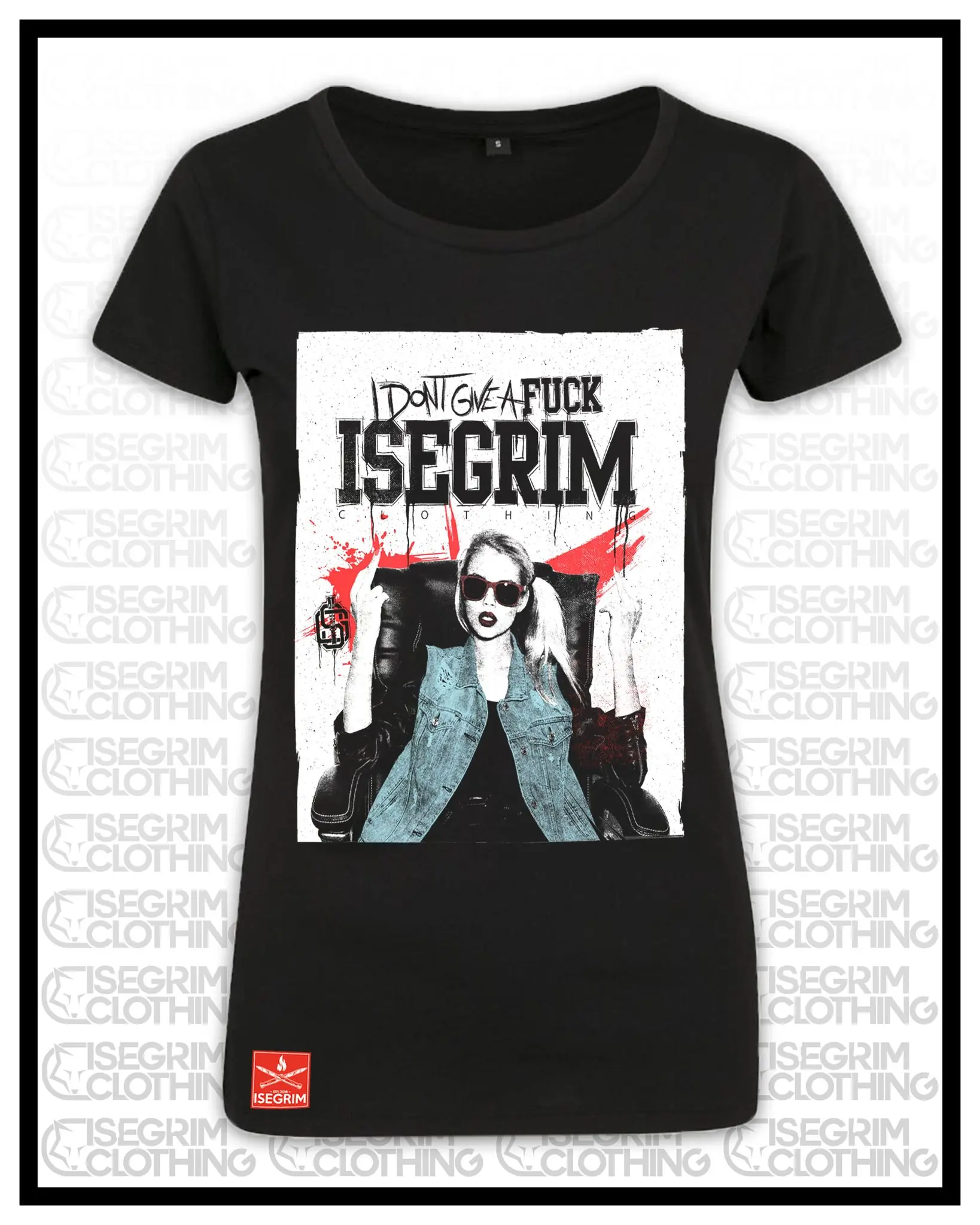 ISEGRIM Damenshirt - IDGAF